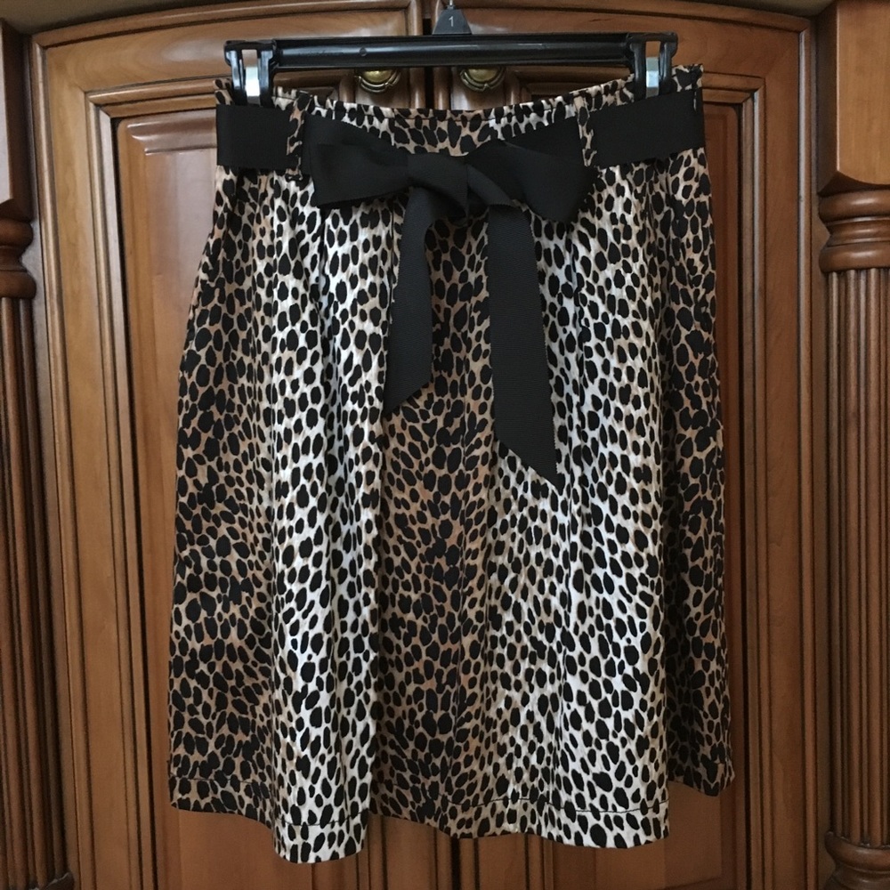 Like new WHBM leopard print skirt.